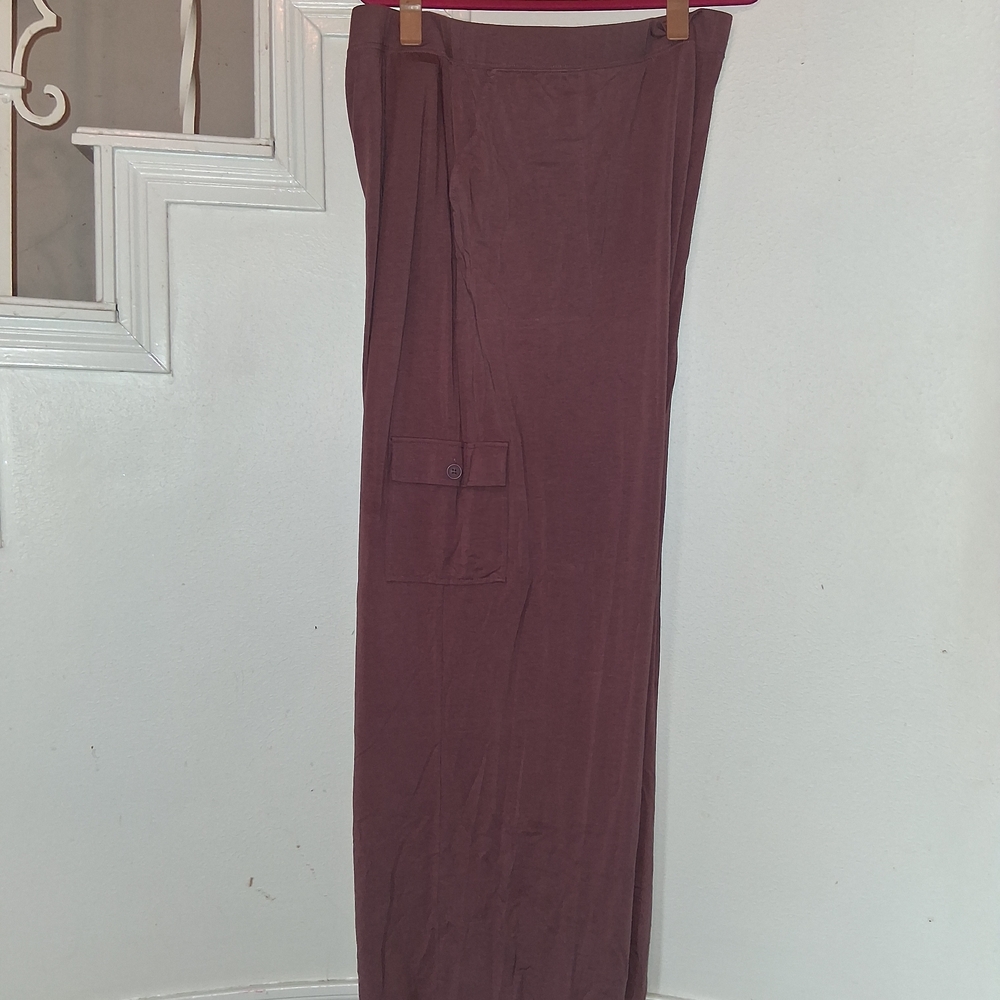 Mauve Wide-Leg Pants
